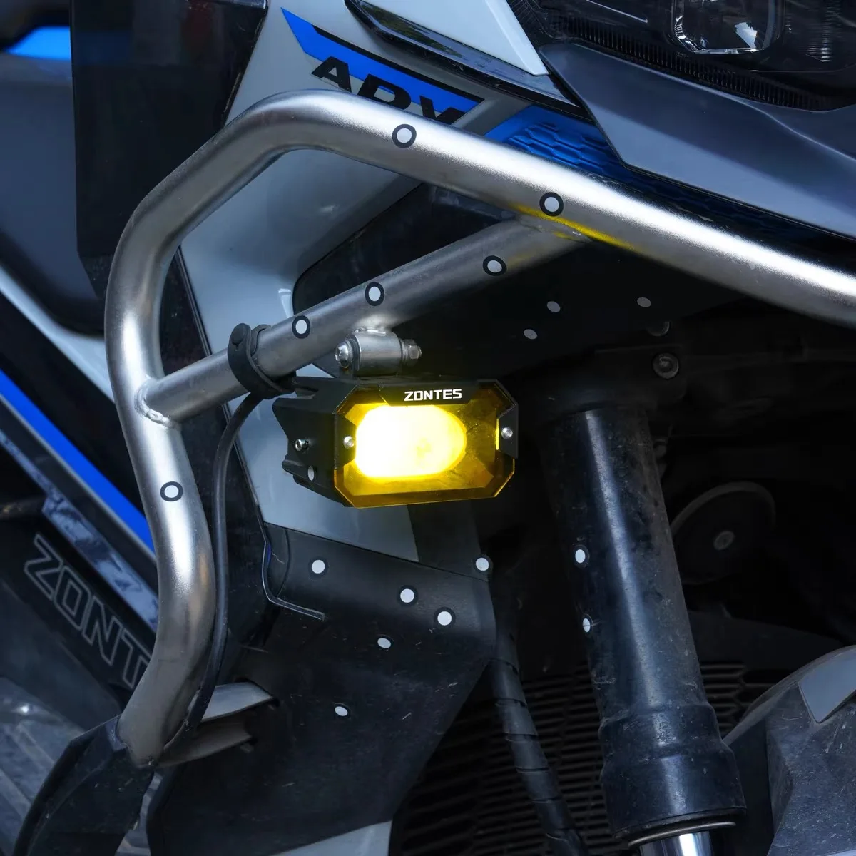 FOR ZONTES 703F 368G 703T Motorcycle Modification Fog Light Cover Spotlight Color Change Lens Anti-collision Light Cover - Image 2