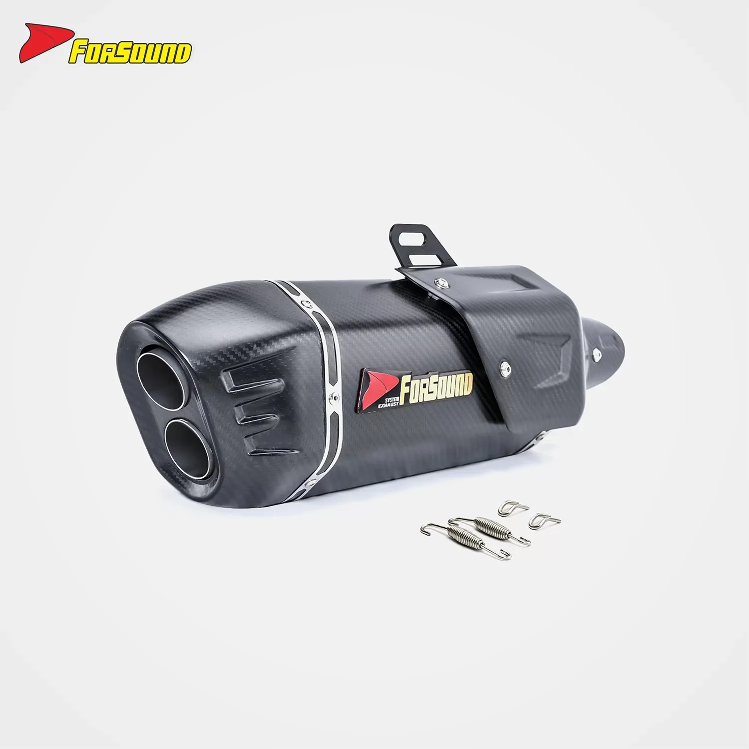 FOR ZONTES 703F motorcycle exhaust pipe 51mm shield modified carbon fiber tail section - Image 3