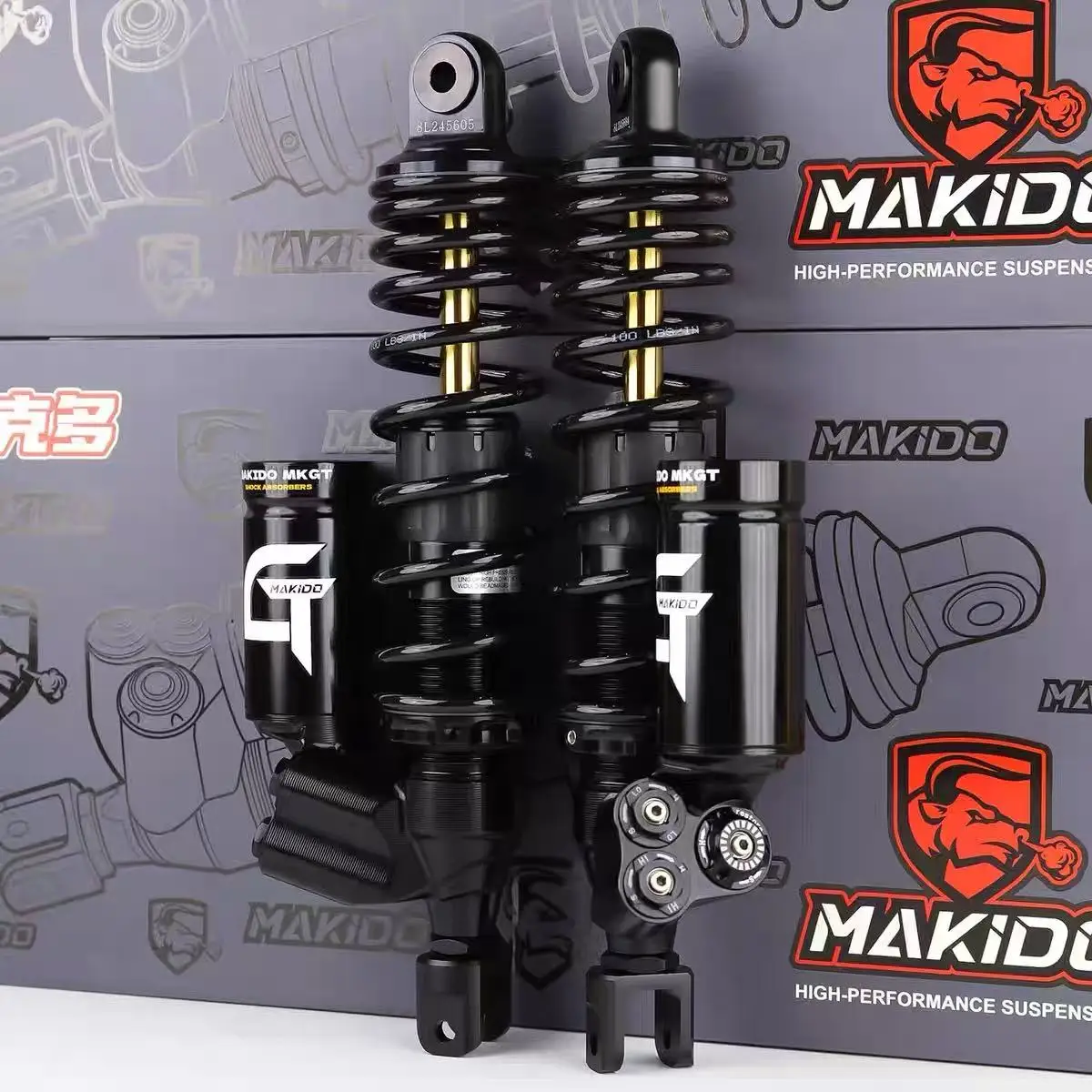 FOR ZONTES 150X / HONDA PCX160 Modified with AEIF- MKGT Adjustable Dual Damping Rear Suspension - Image 6