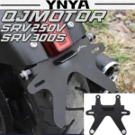 For QJMOTOR SRV250 SRV300S modified short tail license plate frame rear fender aluminum alloy license plate turn signal bracket