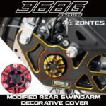 FOR ZONTES 368G Modified Rear Swingarm Decorative Cover Rear Axle Nut Cover / Rear Wheel Center Screw Cover