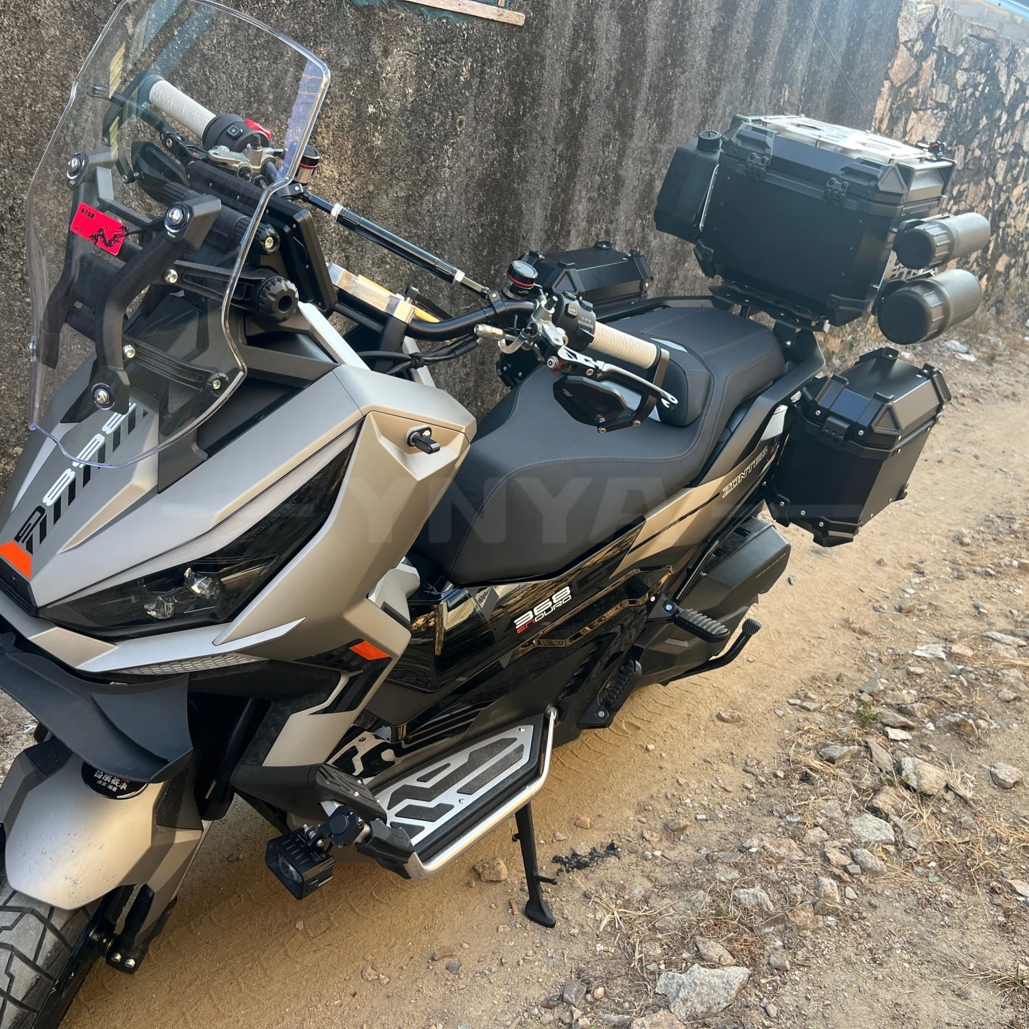 For ZONTES 368G Rear Box, Waterproof Side Box, Toolbox and Fuel Tank Bracket, Side Box Tactical Panel for Motorcycle Touring. - Image 4