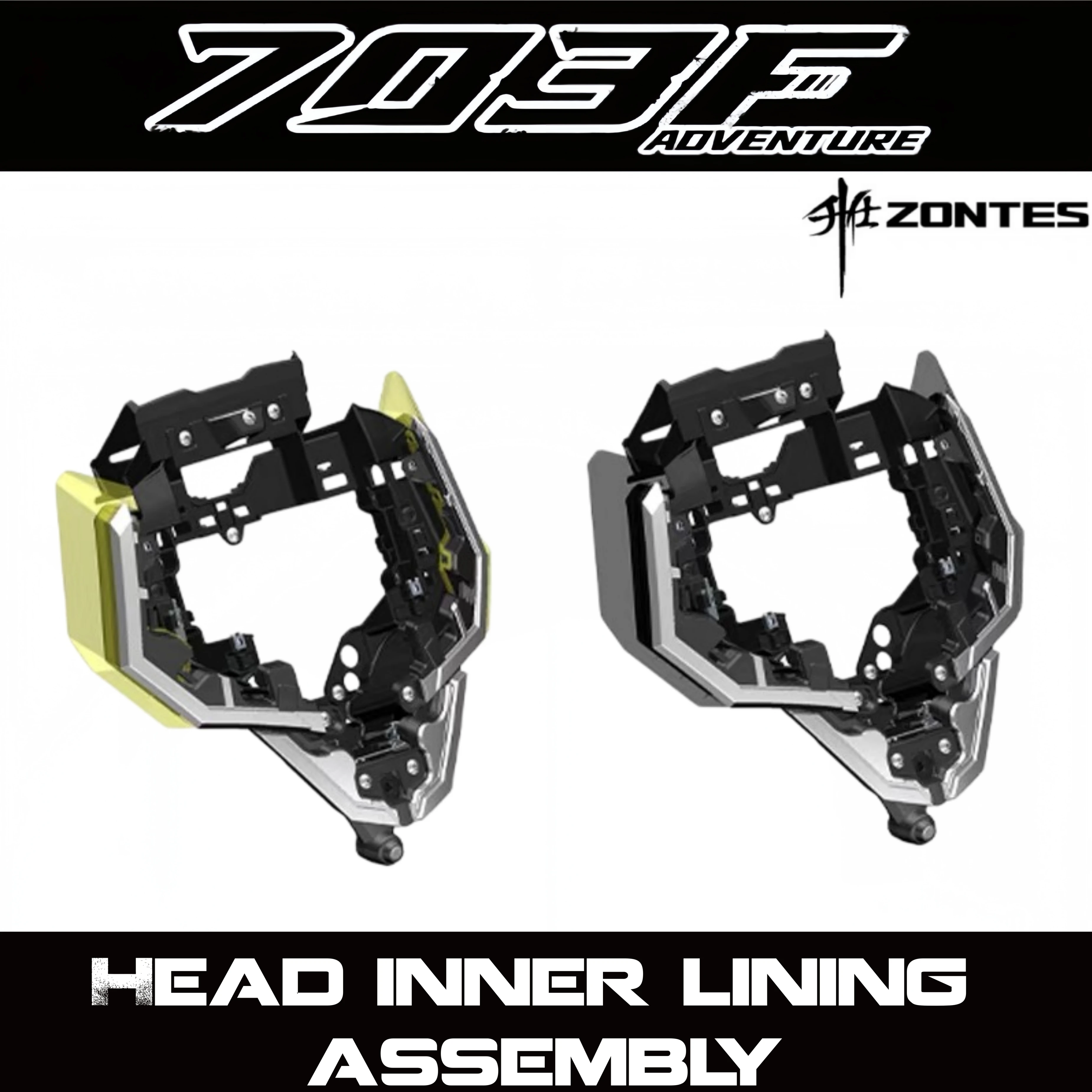 FOR ZONTES 703F Left, Right, and Center Position Light Head Decorative Cover Liner,Front Camera,Front and Rear Cover Accessories