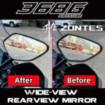 FOR ZONTES 368G/E/D/M/K Modified Wide-Range Rearview Mirror, Convex High-Definition Motorcycle Rearview Mirror