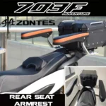 FOR ZONTES 703F 703T modified scooter rear seat grab handle, foldable aluminum alloy, universal.