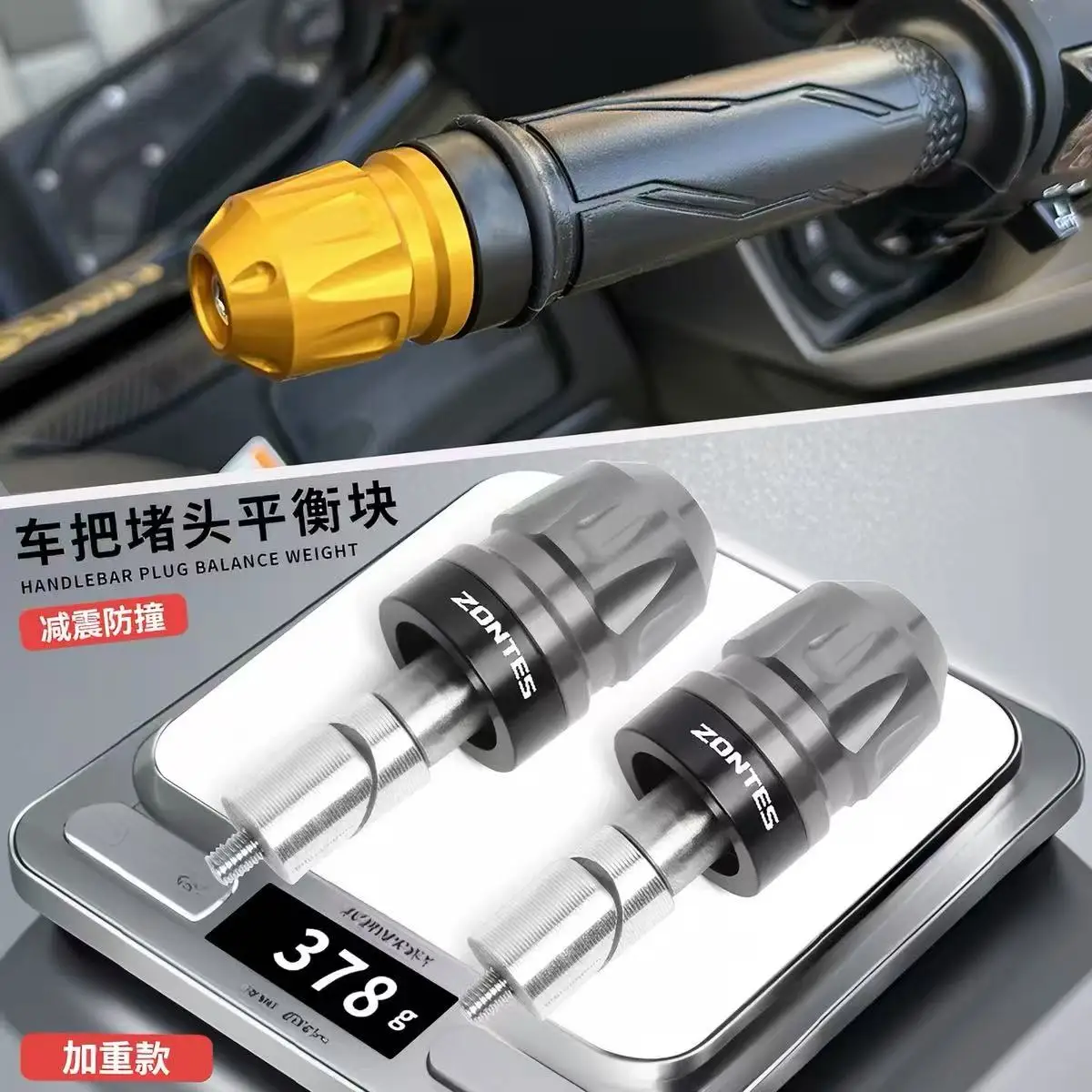 FOR ZONTES 150X Modified Handlebar End Caps, Weighted Balance Terminals, and Shock Blocks - Image 2