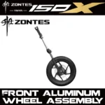 FOR ZONTES 150X Genuine Parts: Steering handlebars, lower clamp, front shock absorber, front aluminum wheel, sensor brake disc.