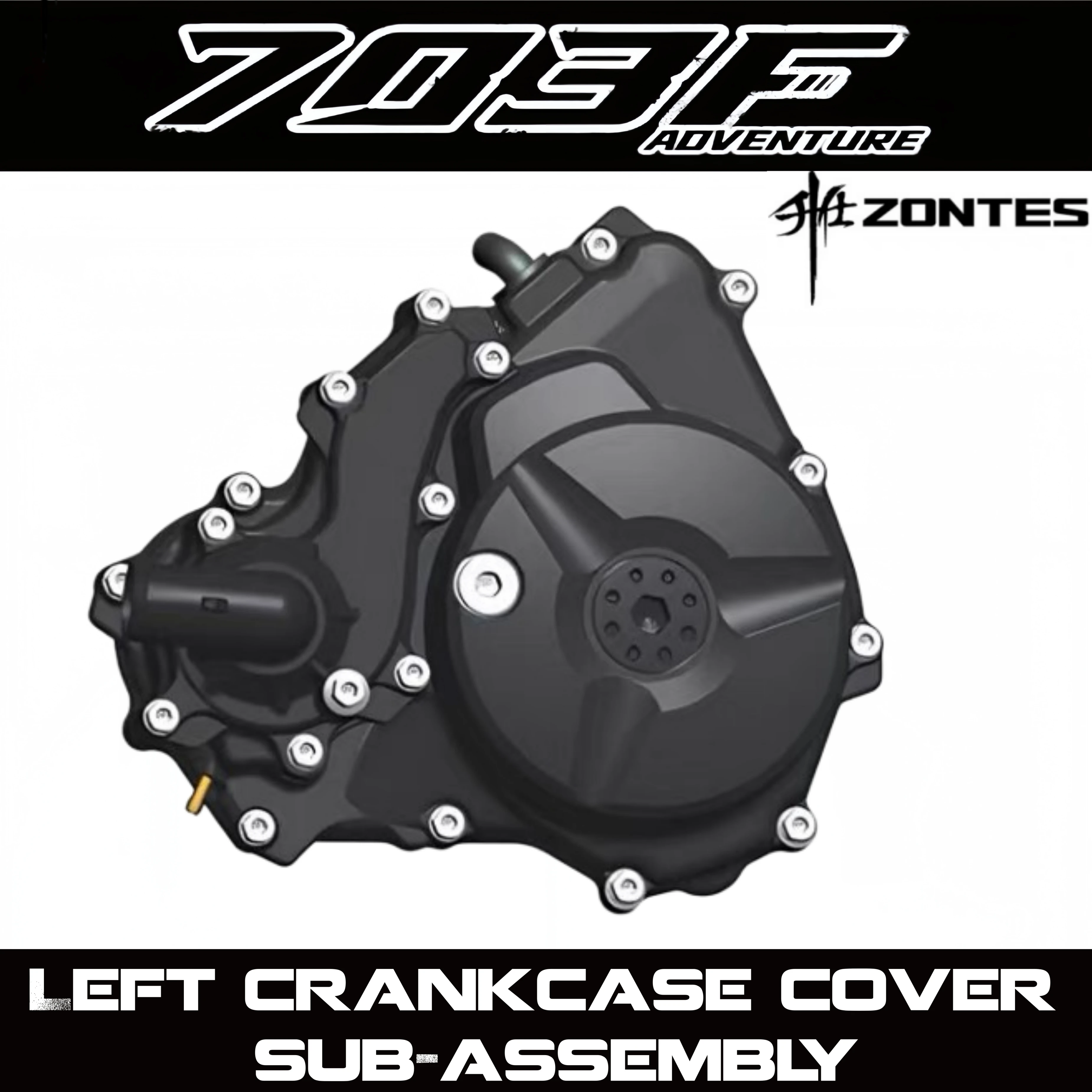 FOR ZONTES 703F Left Crankcase Cover, Water Pump Driven Gear Cover, Gasket, Magneto Stator Coil - Original Parts
