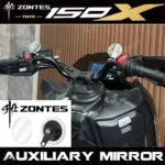 FOR ZONTES 150X Modification Parts: Round Mirrors, Motorcycle Auxiliary Mirrors, Left and Right Rearview Mirror Accessories