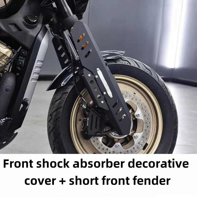 For VOGE CU250/CU525 modified front shock absorber decorative cover stainless steel front fork shock absorber cover protective c - Image 4