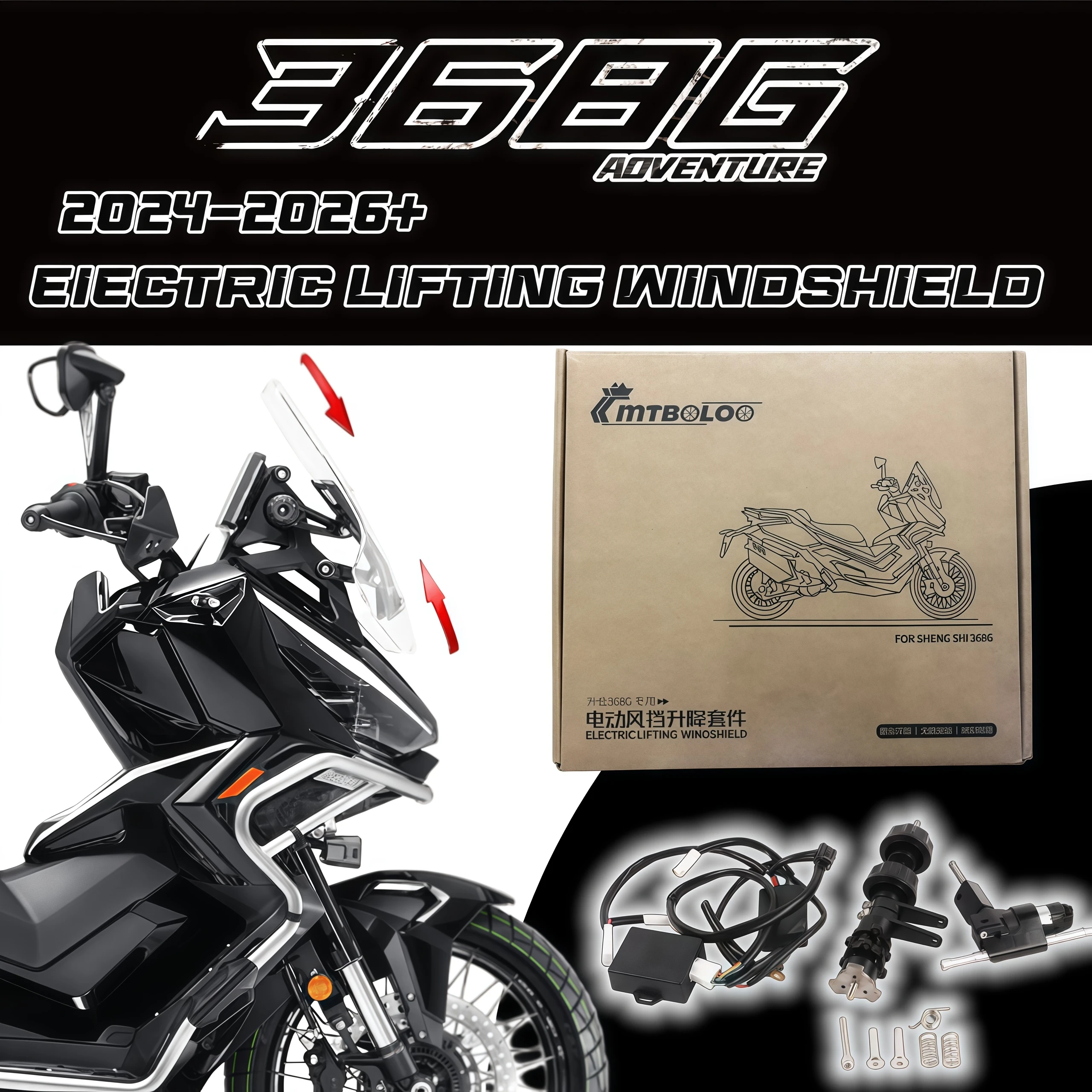FOR ZONTES 368G modified electric lift windshield module 368g 24-26 models 368-GG368 G-368 368g 368-g g-368 2024-2026 models