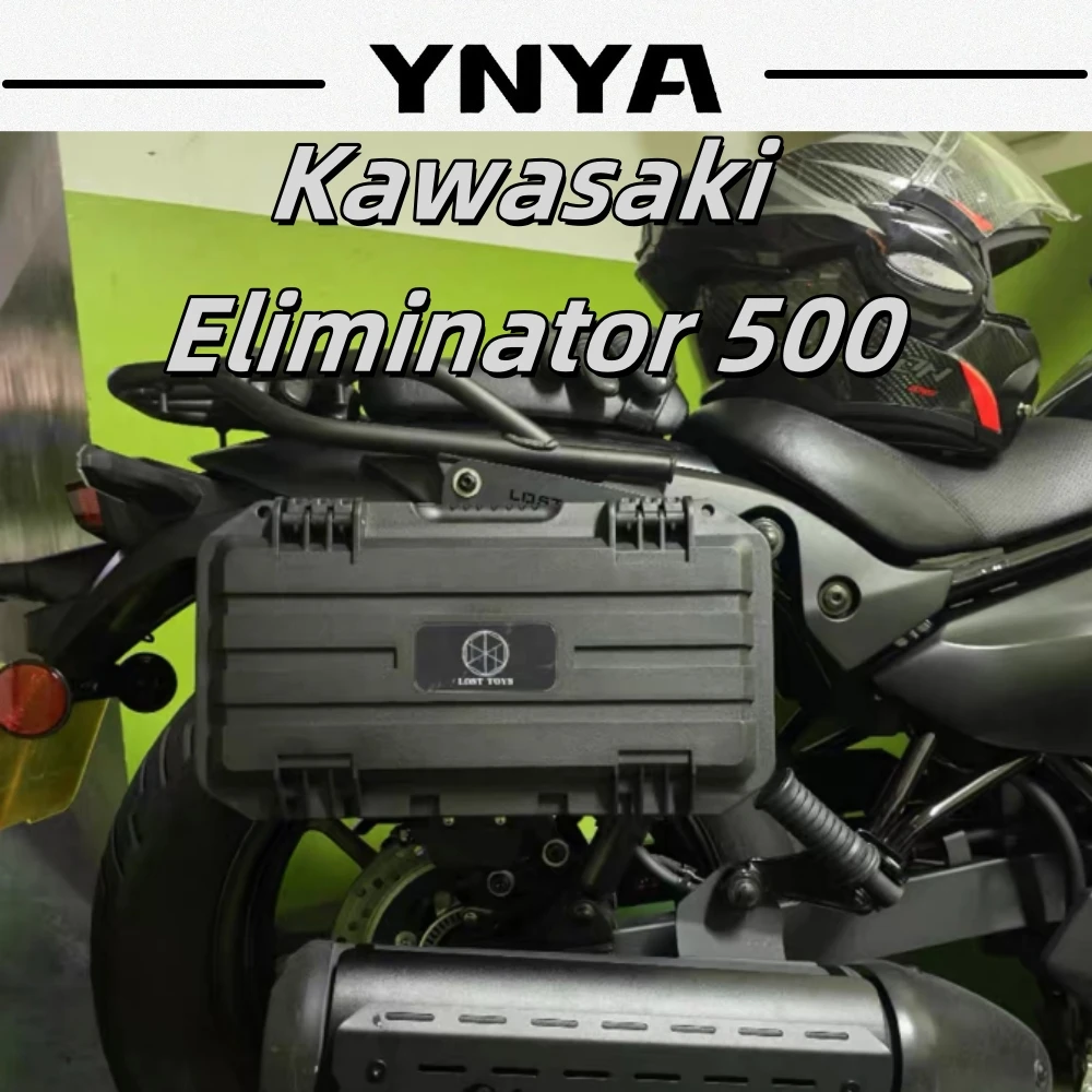 For Kawasaki eliminator500 modified side bag bracket mounting side bag tool box oil barrel camping motorcycle travel equipment