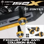 FOR ZONTES 150X Modification Parts: Exhaust Pipe Shock Protector，Anti-collision bumper guards and water tank protection parts
