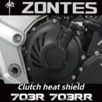 For ZONTES 703RR/703R modified clutch right rear cover heat shield, right crankcase clutch outer cover decorative cover