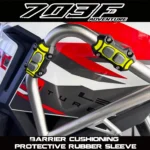 FOR ZONTES 703F Motorcycle Bumper Protector Sleeves, Bumper Anti-fall Rubber Blocks, Universal Rubber Pads
