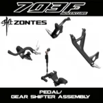 FOR ZONTES 703F Front Left and Right Pedal Bracket Plate Rubber Sleeve Shift Lever Rocker Arm Screw End Joint Bearing Sensor