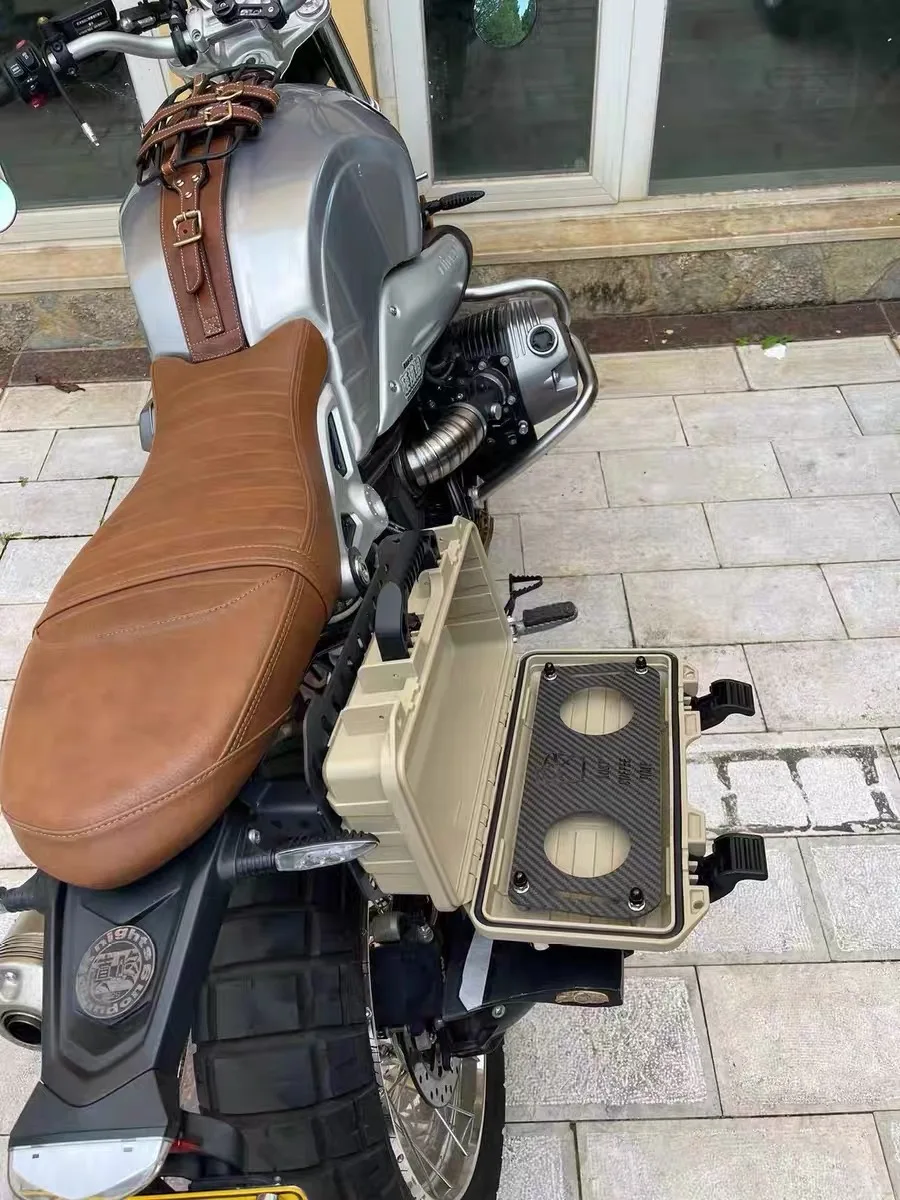 Used for BMW motorcycle R nien T modified side bag bracket non-destructive installation, tool box, spare oil drum, waterproof ba - Image 2
