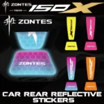 FOR ZONTES 150X rear reflective stickers, decorative accessories, safety warning film, mudguard modification
