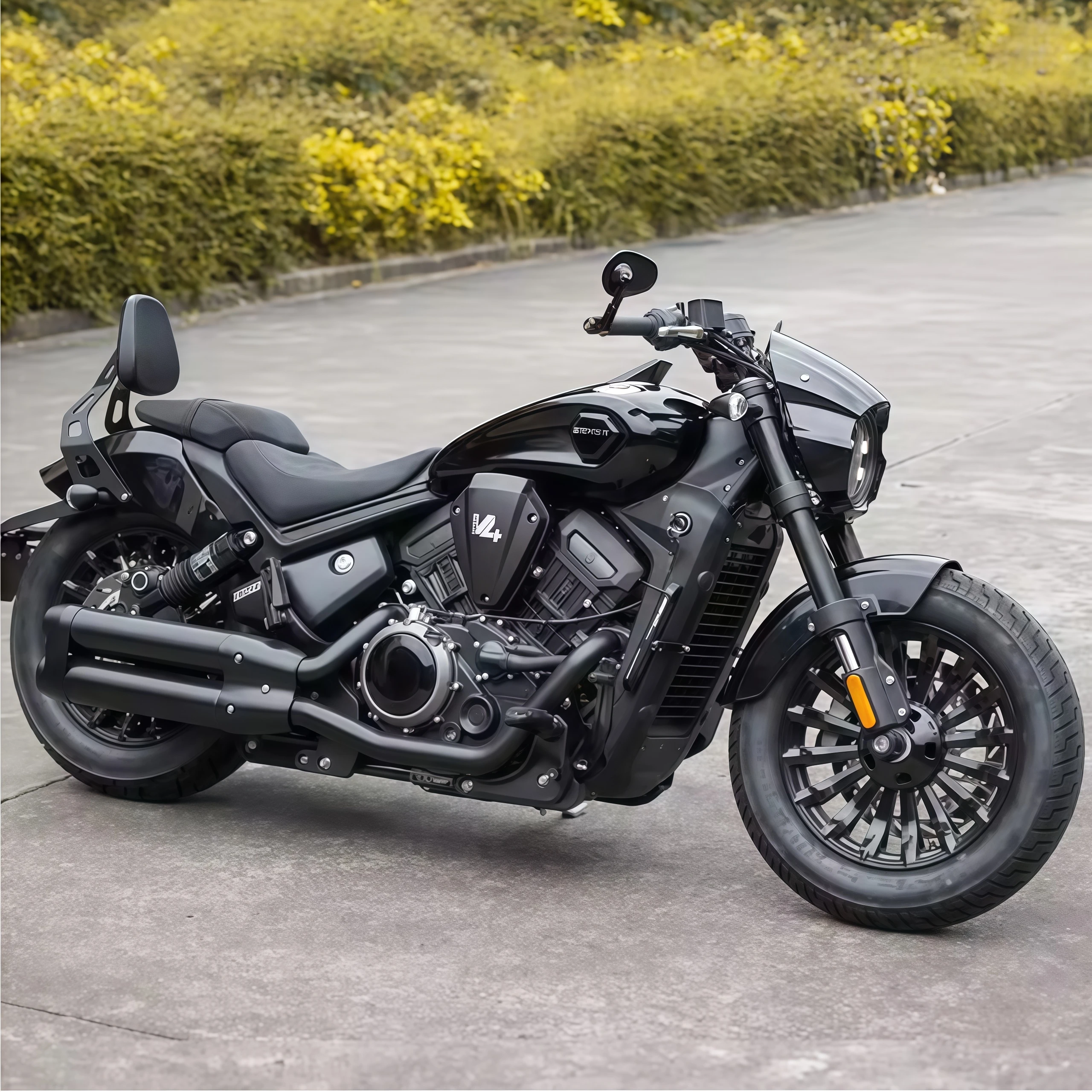 FOR BENDA Dark Flag 500 v4 BD 500 BD500 500 motorcycles Round ABS plastic headlight fairing and windshield cover lossless - Image 3