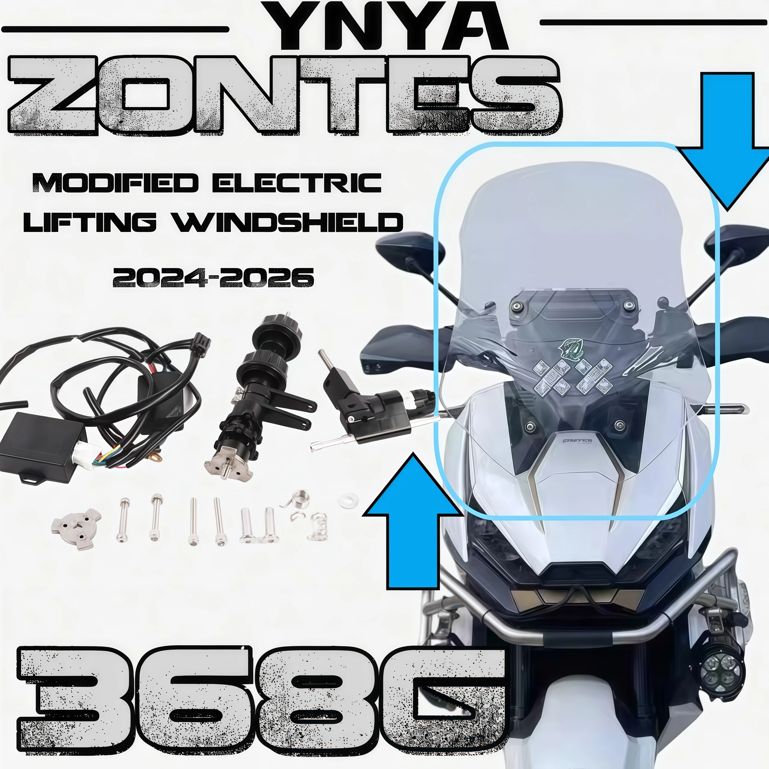 For ZONTES 368G modified electric lift windshield module 2024-2026 368g original car button electric lift memory recovery windsh