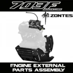 FOR ZONTES 703F engine throttle body left rear cover guard plate engine guard plate motor sensor injector