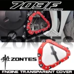 FOR ZONTES 703RR/R ZT703F modified engine transparent decorative cover, timing sprocket front right transparent cover