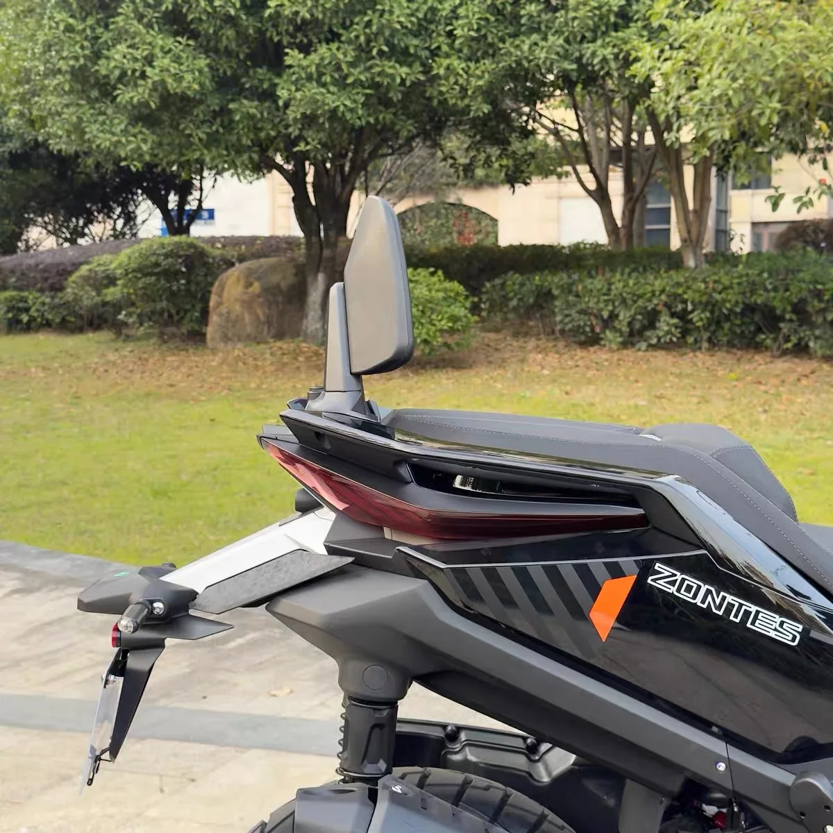 For ZONTES 368G modified backrest aluminum alloy back cushion rear seat backrest passenger comfortable backrest CNC base - Image 4