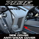 Side cover for ZONTES 703F motorcycle frame, abrasion protector, ADV side panel, left and right protection plate, rear swingarm