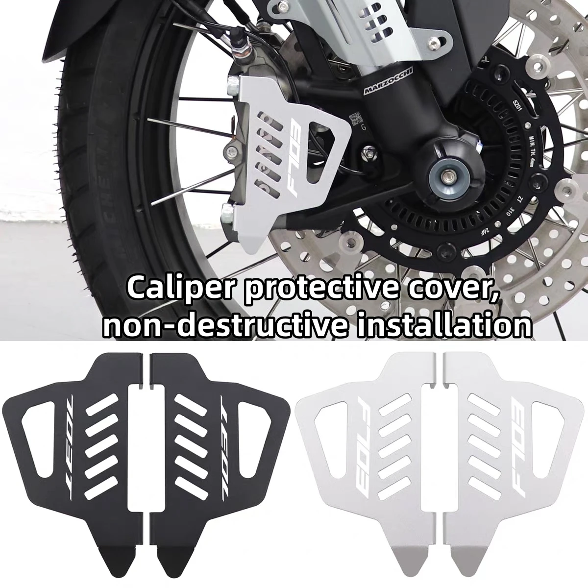 FOR ZONTES 703F aftermarket parts ZT703T/R/RR front caliper protector, brake pump decorative cover - Image 2