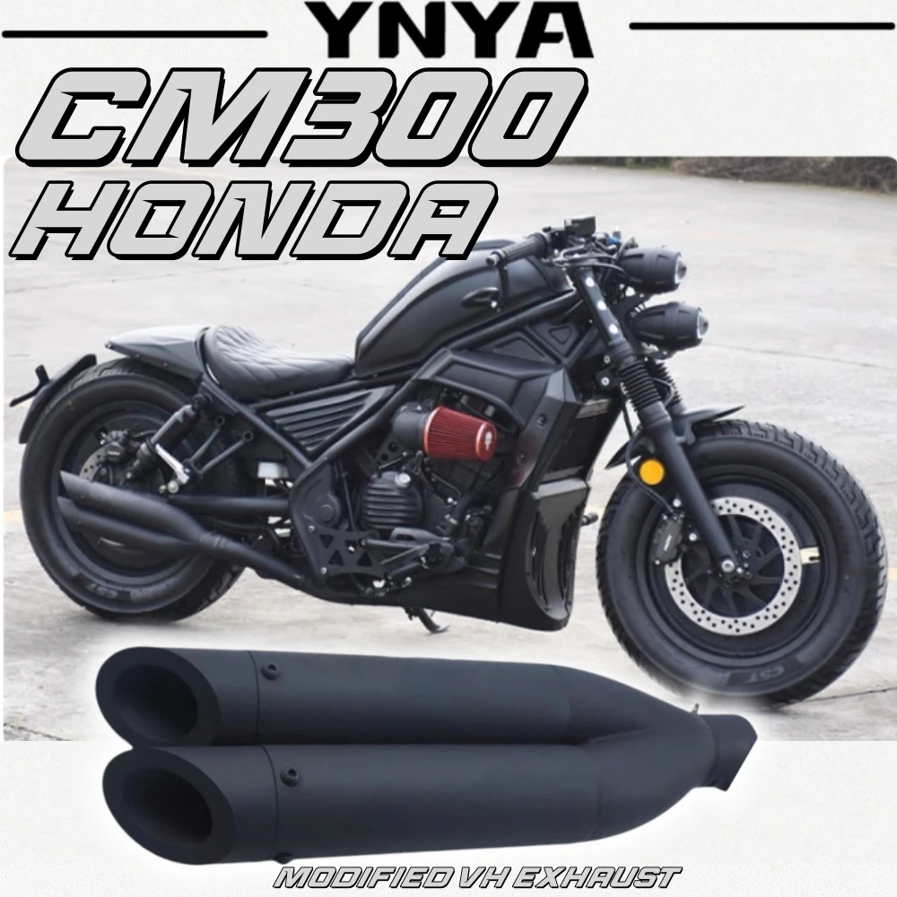 For Honda CM300 modified VH dual exhaust pipe RebeL rebel right side one out two tail section