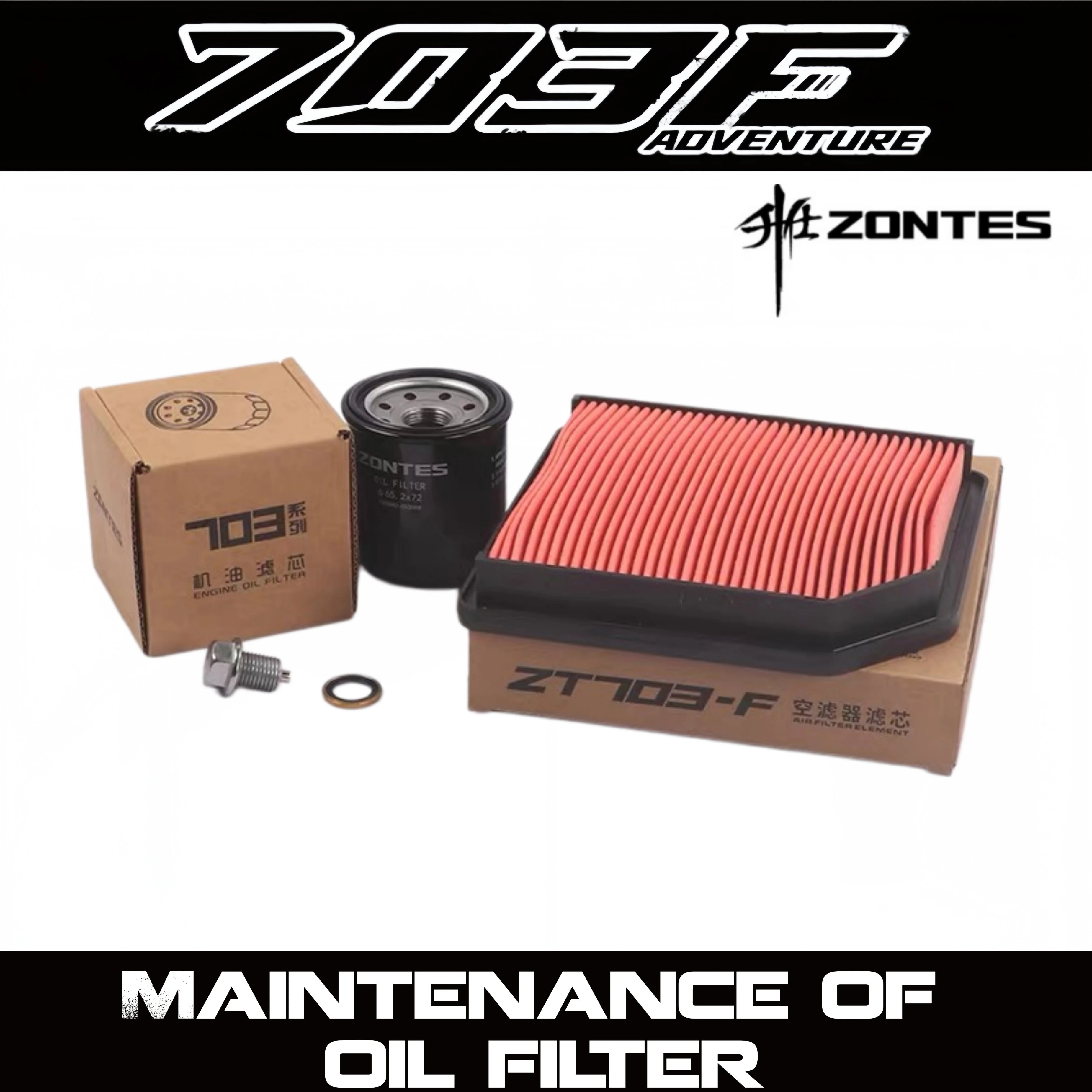 FOR ZONTES 703F three-cylinder oil filter element, ZT703-F oil filter, genuine parts.