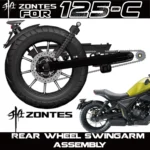 FOR ZONTES 125C Rear License Plate Bracket, Rear Reflector, Turn Signal, Independent Valve, Shock Absorber, Rear Swing Fork