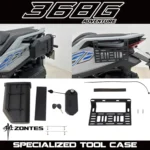 FOR ZONTES 368G 2024-2026 Model Dedicated Tool Box, Side Box with Aluminum Alloy Stand and Lock, Waterproof
