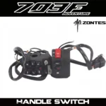 FOR ZONTES 703F three-cylinder engine: left and right handlebar switch, ignition switch, horn, overtaking light switch.
