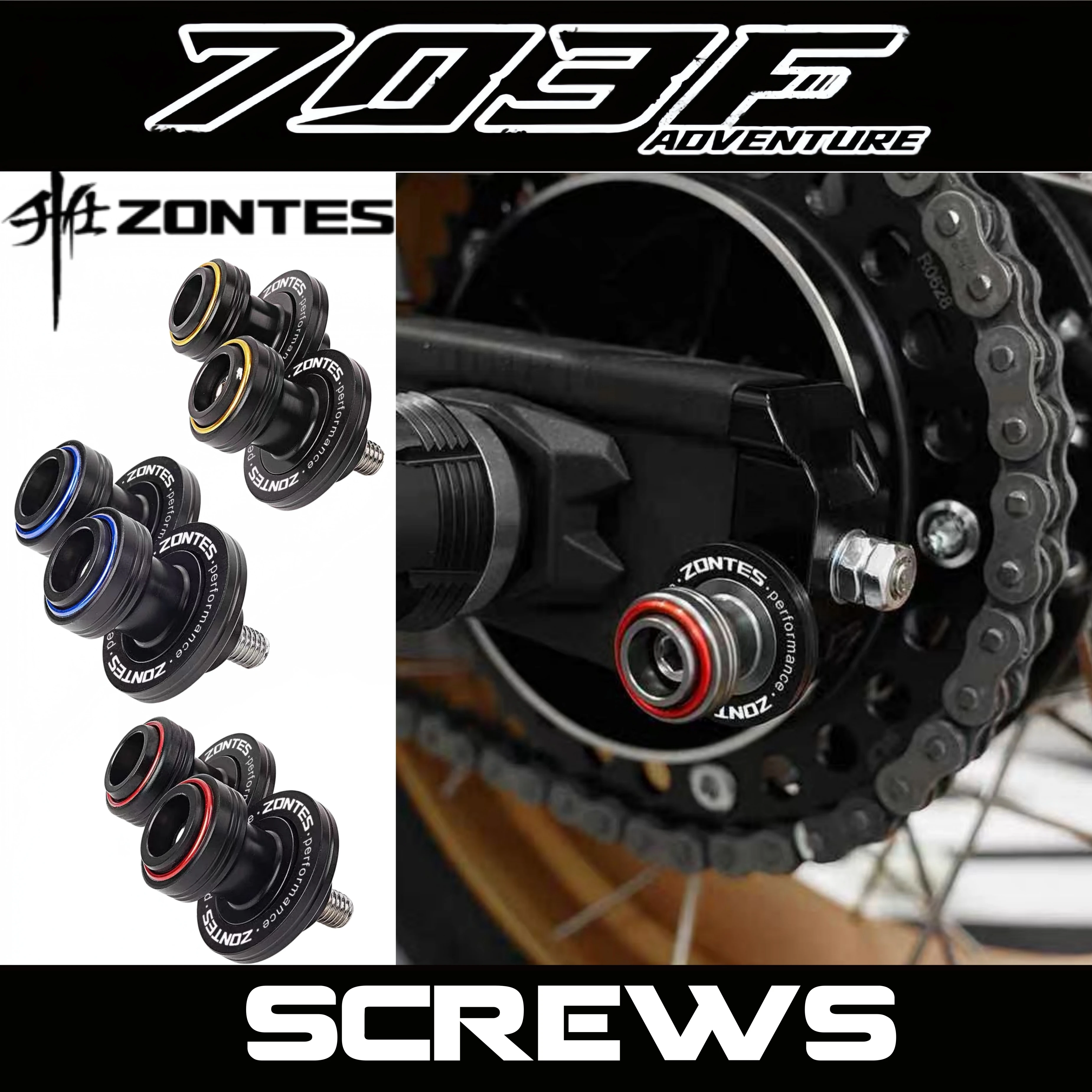 FOR ZONTES 703RR Modification Parts Universal Motorcycle Repair Tools Lifting Bracket Screws ZT703F 350R