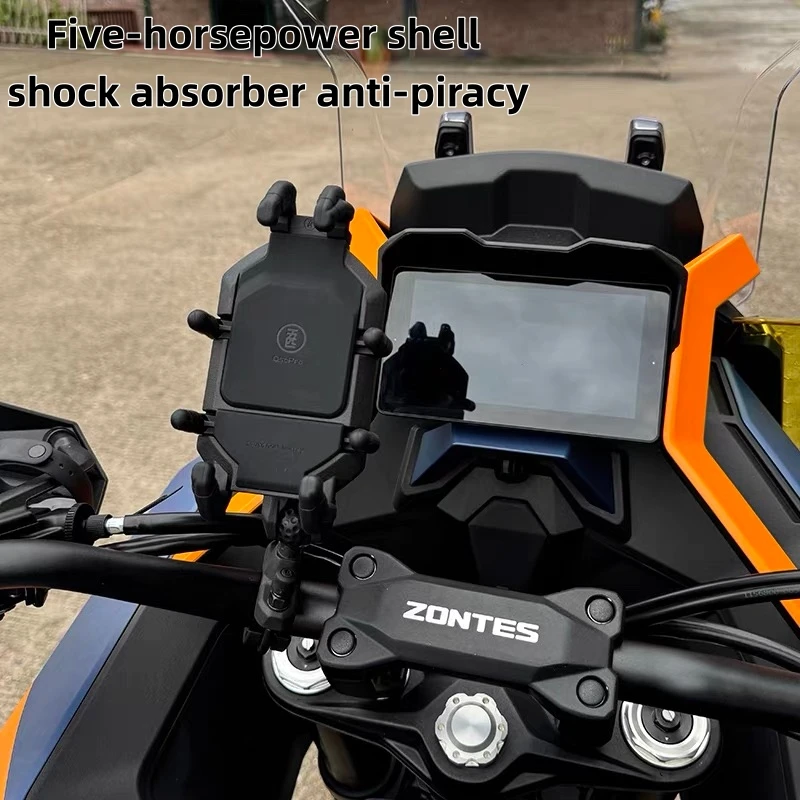 FOR ZONTES 703F 3-cylinder ADV motorcycle phone holder, navigation holder, shockproof and image-stabilizing holder - Image 2
