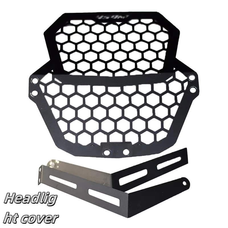 For CFMOTO 450MT lampshade motorcycle exhaust pipe protective cover retro modified accessories steering headlight mesh cover - Image 6
