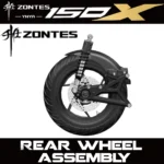FOR ZONTES 150X Genuine Parts:Inner mudguard,rear shock absorber,rear wheel rim, swingarm tire, pressure sensor, rear brake disc