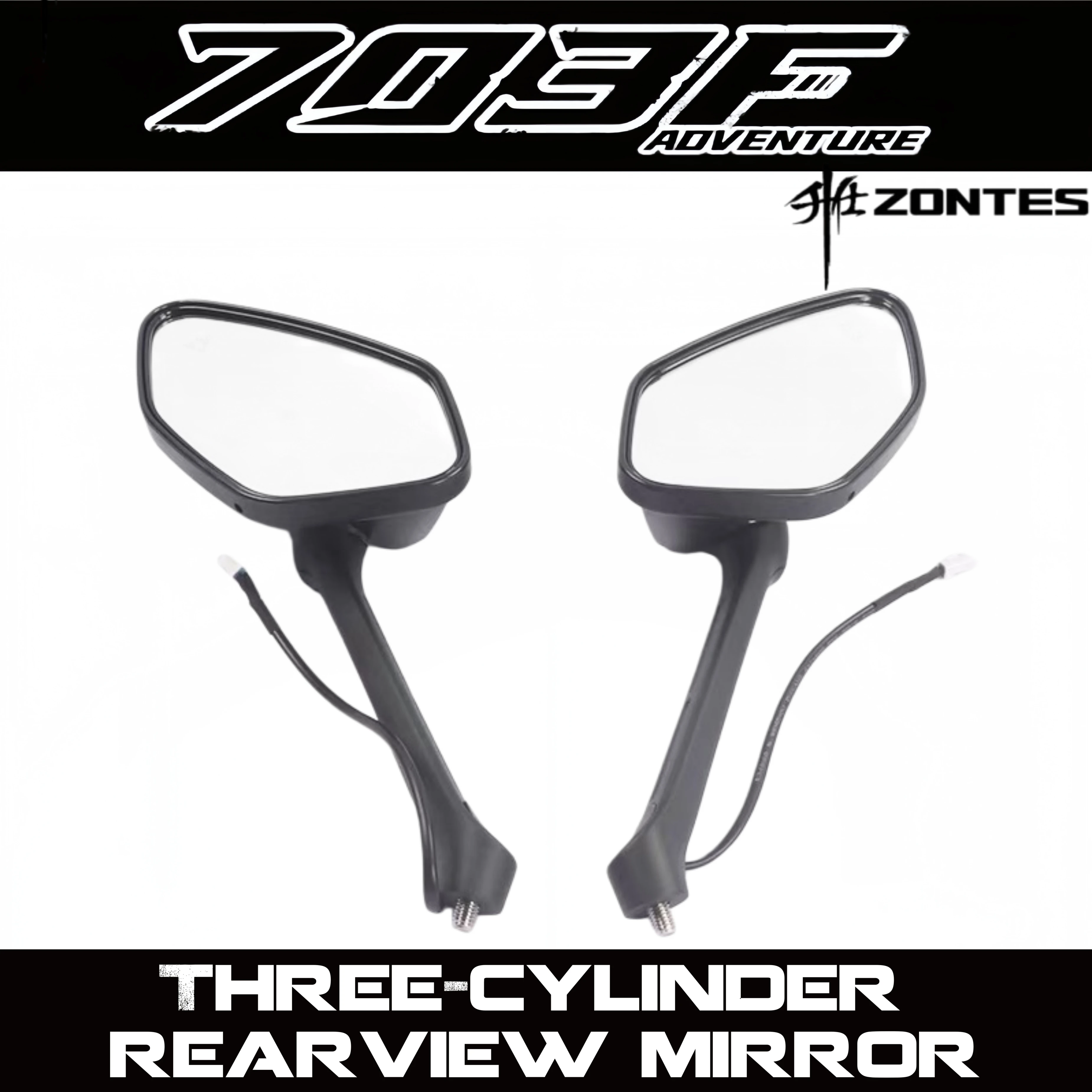 FOR ZONTES 703F 3-cylinder rearview mirror, side mirror, original ZT703-F motorcycle rearview mirror.