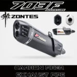 FOR ZONTES 703F motorcycle exhaust pipe 51mm shield modified carbon fiber tail section