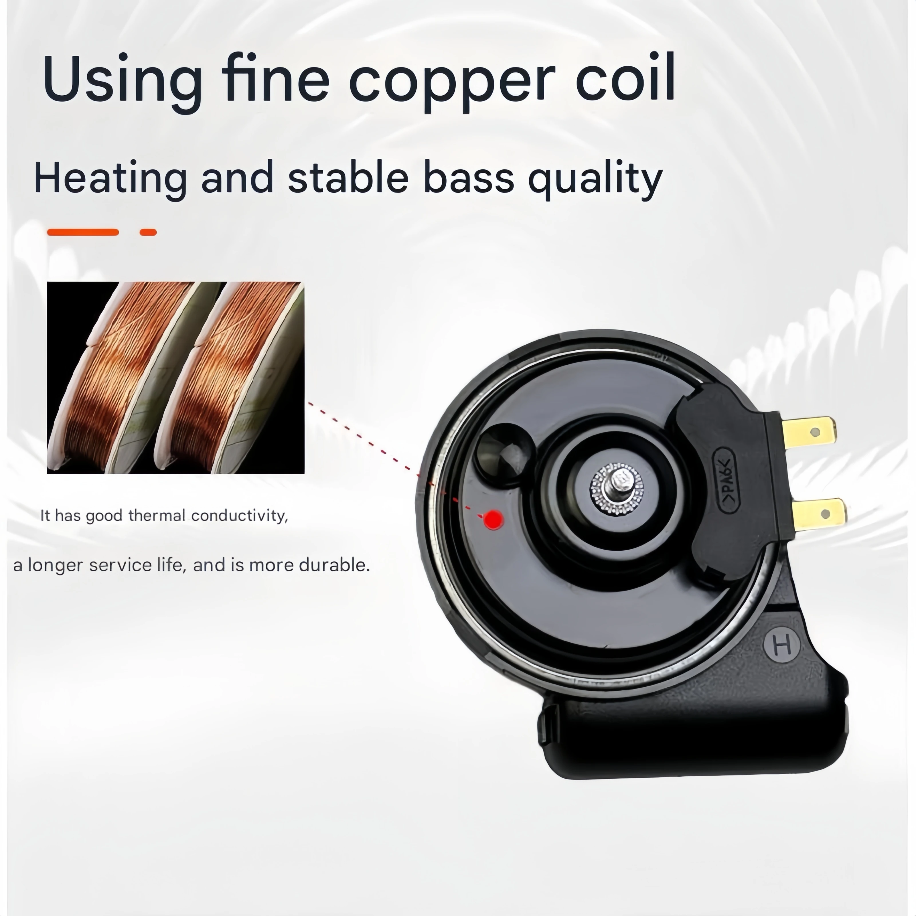 FOR ZONTES 350/150/703f Snail Horn Modification: Waterproof and Loud 12V - Image 4