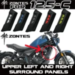 FOR ZONTES 125C/C2 Retro Motorcycle Upper Left&Right surround panels,Lower left &right surround panels Decorative Cover Assembly
