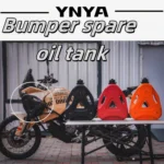 Motorcycle bumper spare oil barrel with special bumper bracket for multiple mounting methods 6 liter spare oil barrel