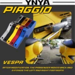 For Piaggio Vespa GTS300 GTV125 250 300ie passenger rearward extended footrest