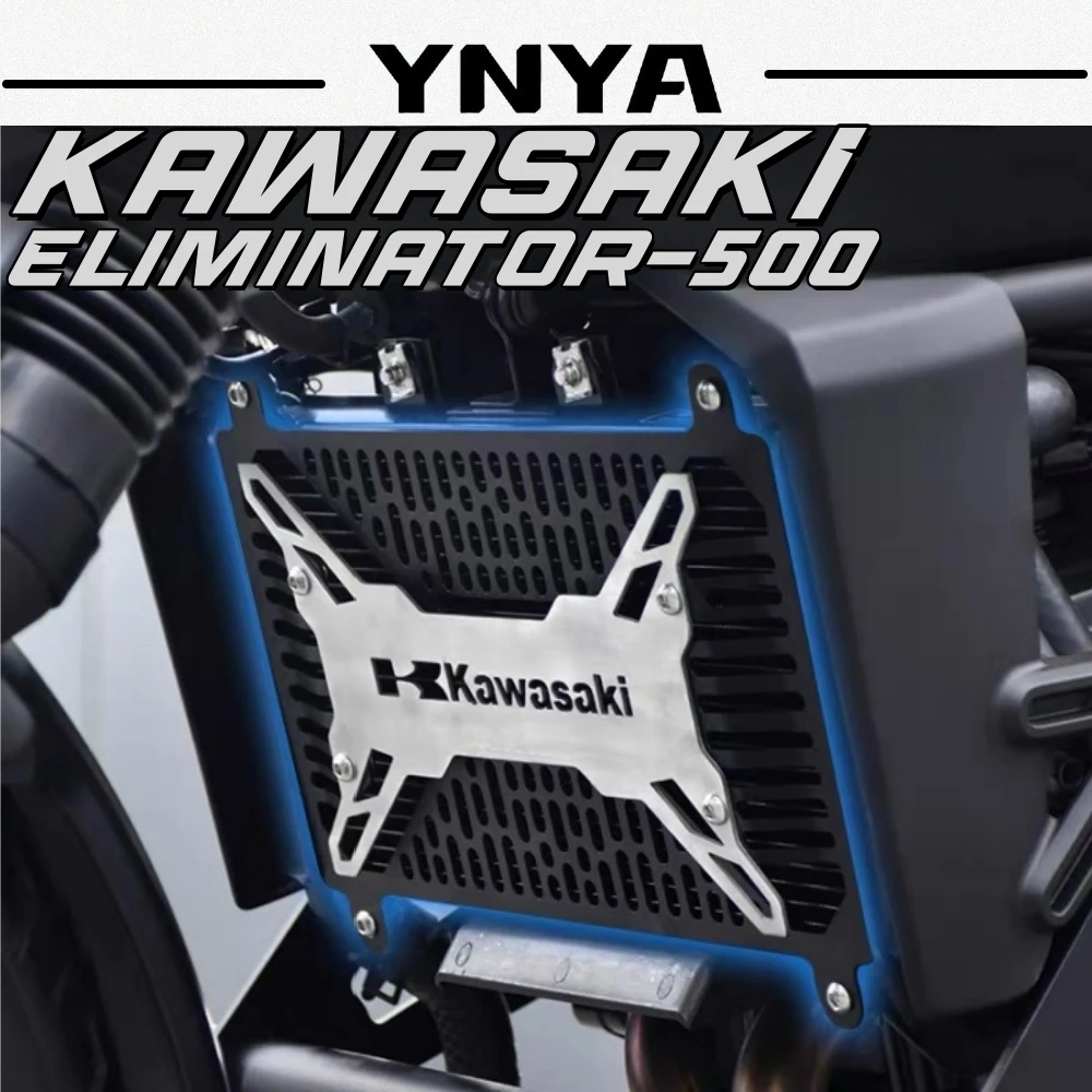 For KAWASAKI Eliminator500 modified retro water tank net stainless steel radiator protection net engine protection accessories