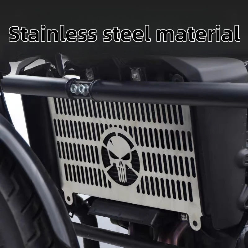 For KAWASAKI Eliminator500 modified retro water tank net stainless steel radiator protection net engine protection accessories - Image 3
