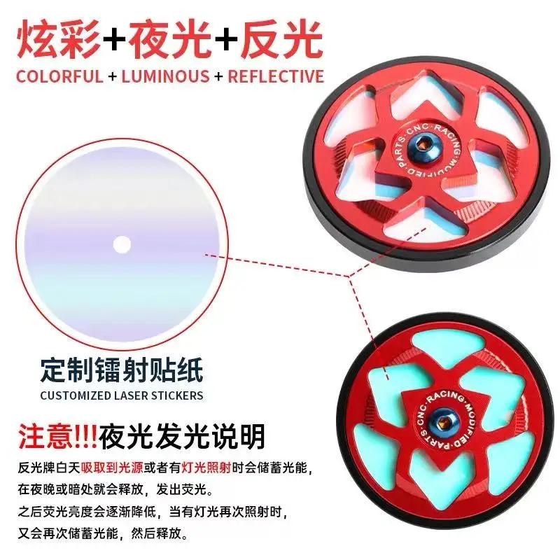 FOR ZONTES 150X modified luminous reflective sign night driving warning sign aluminum alloy body reflector accessories - Image 5