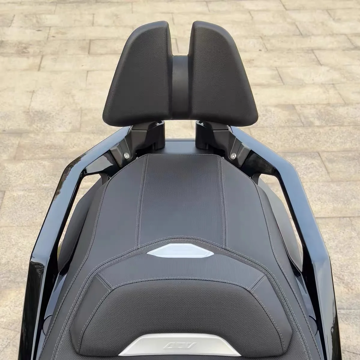 For ZONTES 368G modified backrest aluminum alloy back cushion rear seat backrest passenger comfortable backrest CNC base - Image 2