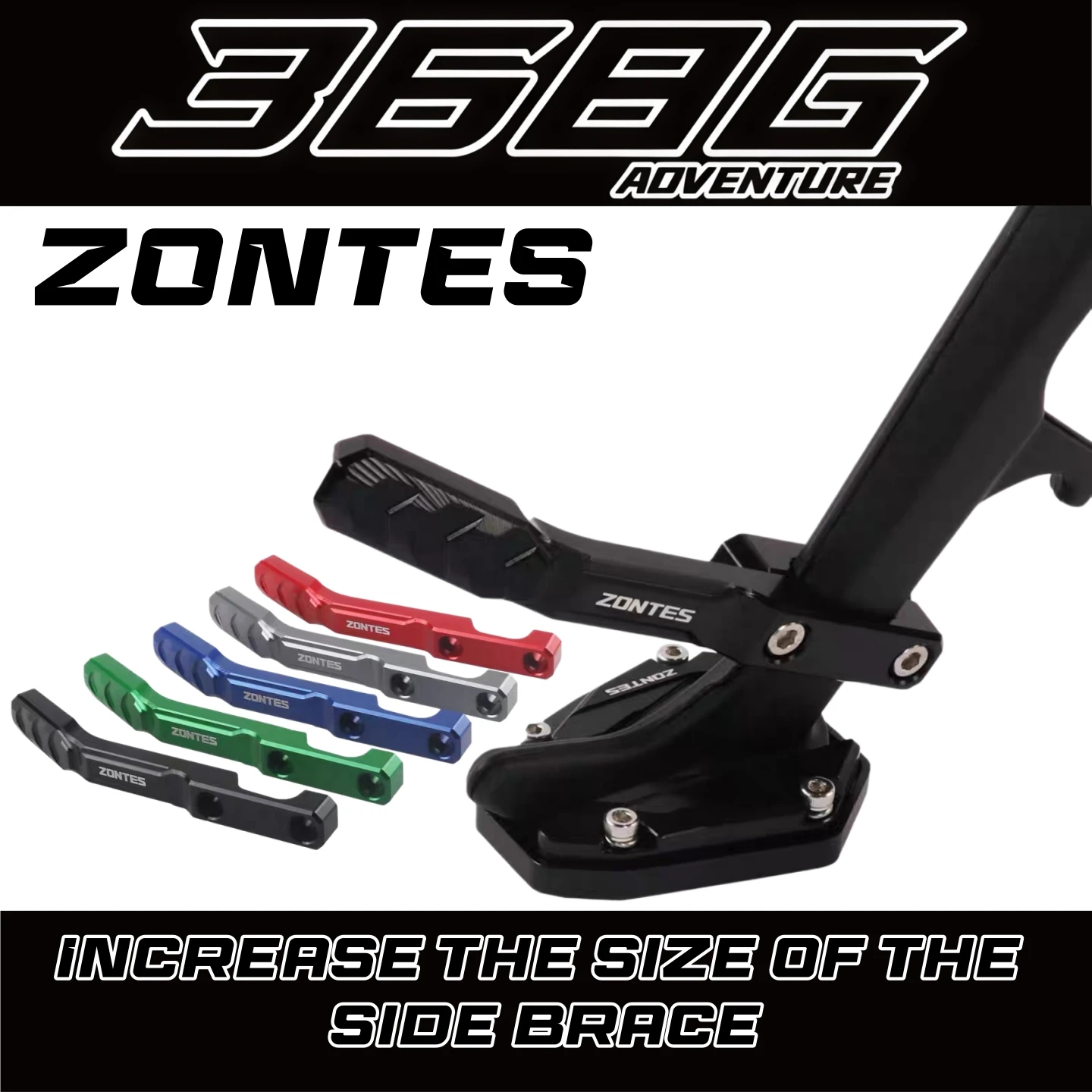 FOR ZONTES 368G Modification: Enlarged Anti-slip Side Support Blocks, Extended Side Support Blocks