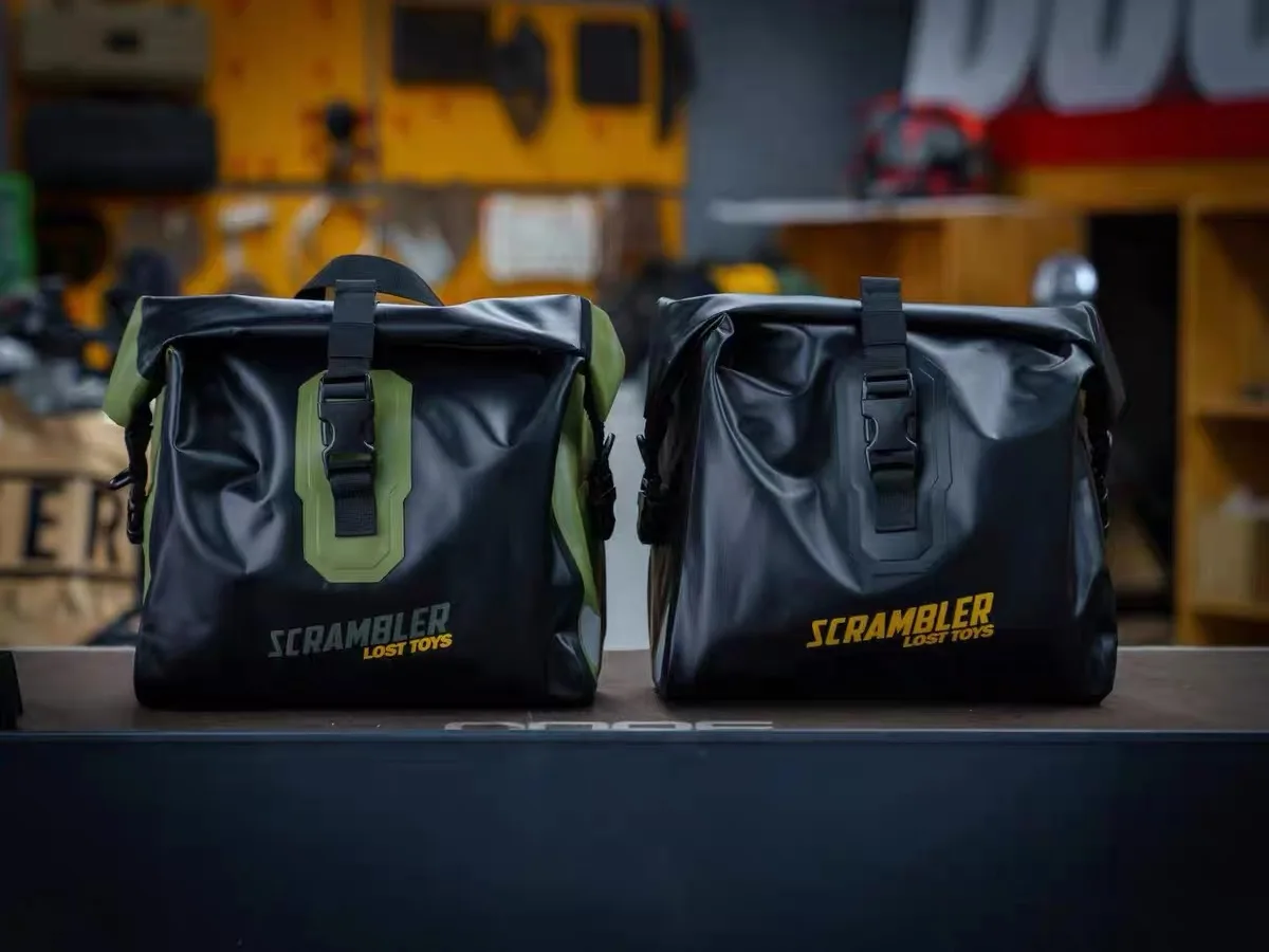 For motorcycle SCR waterproof side bag can be used as a school bag motorcycle retro motorcycle self-tour climbing motorcycle ret - Image 6